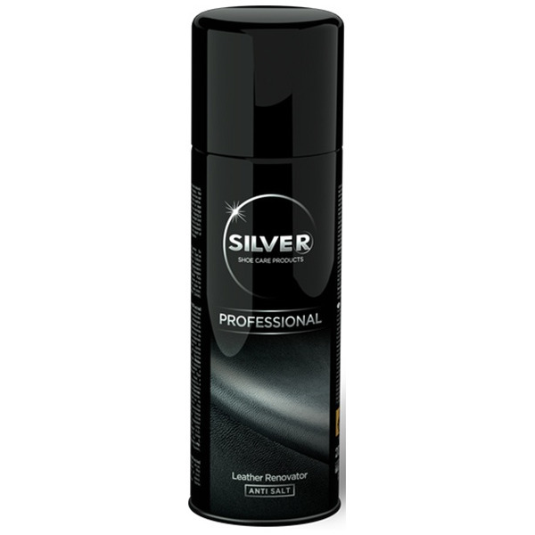 Cпрей краска-востановитель для гладкой кожи Specialist, Silver 200 мл (черный)