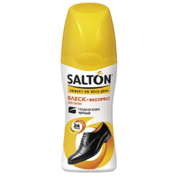 Средство блеск-экспресс для придания блеска и обновления цвета гладкой кожи, Salton 50 мл (черный)