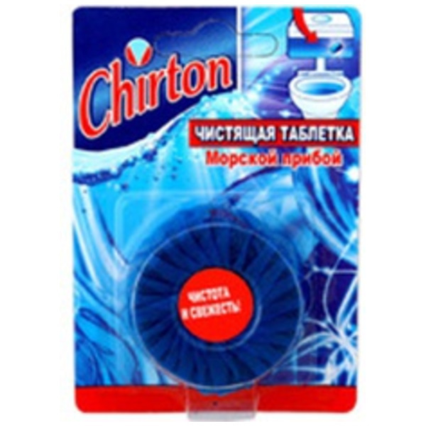Чистящая таблетка для унитаза морской прибой, Chirton 50 г