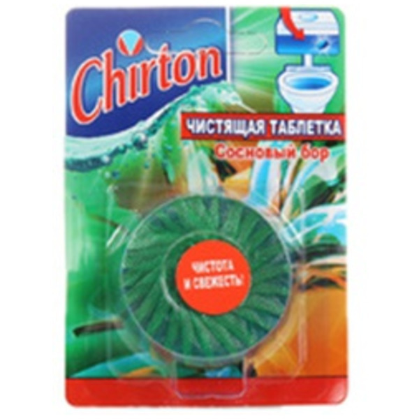 Чистящая таблетка для унитаза Сосновый бор, Chirton 50 г