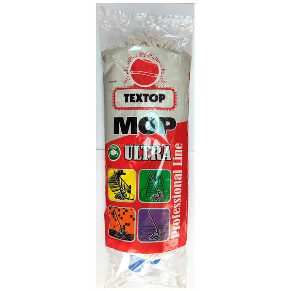 Моп хлопковый веревочный с пластиковым винтовым наконечником Mop Ultra, Textop 1 шт