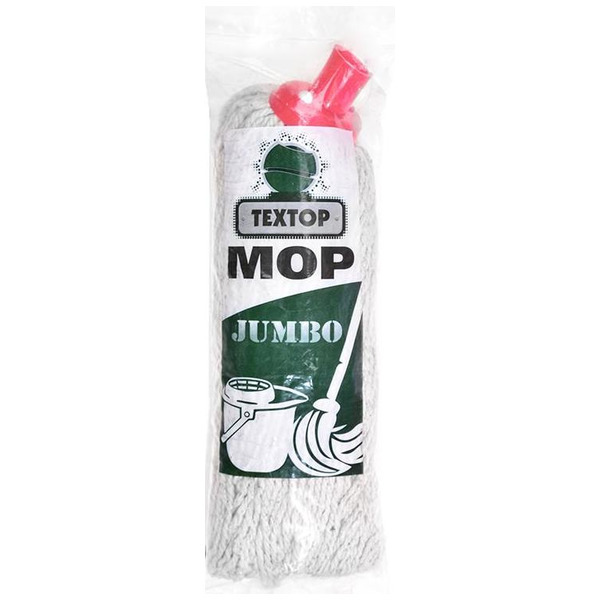 Моп хлопковый веревочный с пластиковым винтовым наконечником Mop Jumbo, Textop 1 шт