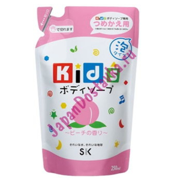 Детское пенное мыло для тела SK Kids (персик), SK SEKKEN 250 мл (запаска)