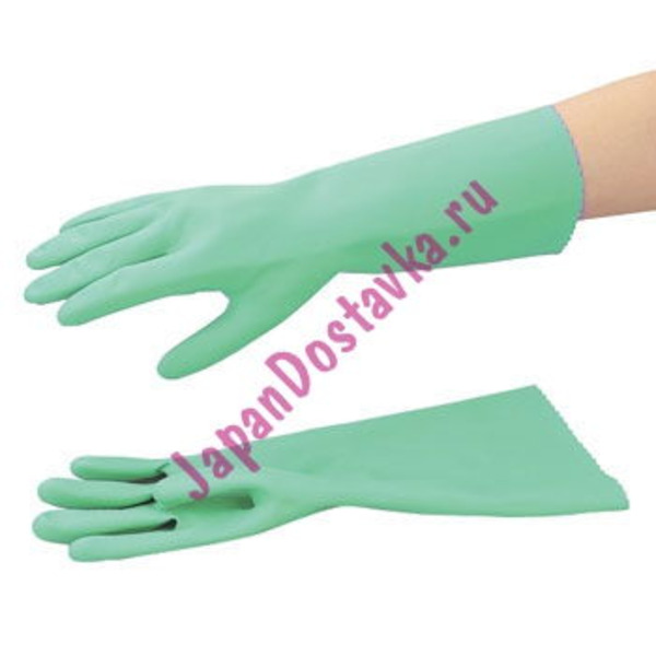 Утолщенные виниловые перчатки с покрытием внутри из льна и хлопка TOWA (размер M) 1 пара