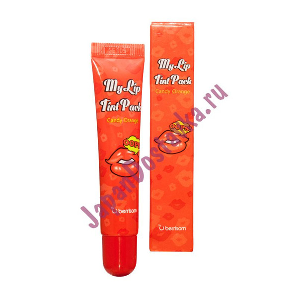 Тинт-тату для губ, оттенок Candy Orange, Oops MY LIP TINT PACK (оранжевый), BERRISOM Южная   15 мл
