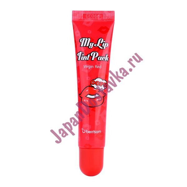 Тинт-тату для губ Oops My Lip Tint Pack, оттенок Virgin red, BERRISOM   15 мл