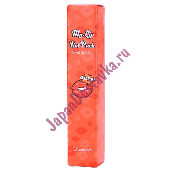 Тинт-тату для губ Oops My Lip Tint Pack, оттенок Vivid Scarlet, BERRISOM   15 мл