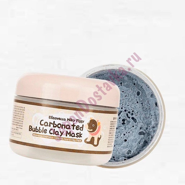 Маска для лица глиняно-пузырьковая Carbonated Bubble Clay Mask, ELIZAVECCA 100 мл