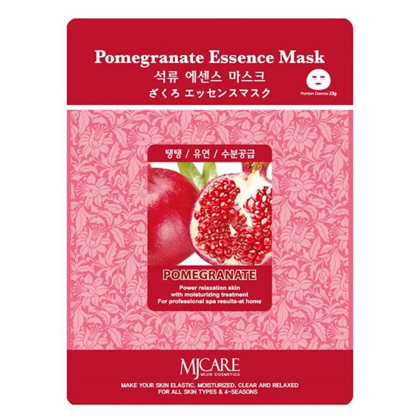 Маска тканевая с экстрактом граната Pomegranate Essence Mask, MIJIN Южная   23 мл