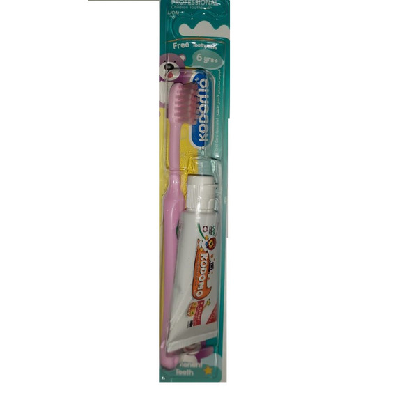 Набор детский Зубная щетка+ паста (6-9 лет) Kodomo, LION 15 г