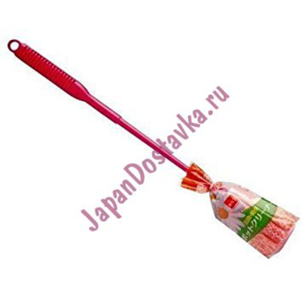 Губка-спонж на длинной ручке для мытья бокалов и узких емкостей, KOKUBO  1 шт (длина 38 см)