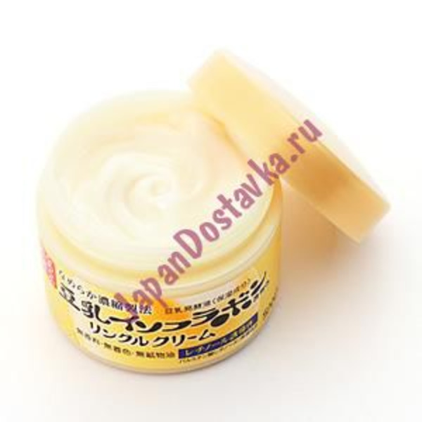 Увлажняющий крем с изофлавонами сои и ретинолом Soy Milk Haritsuya Cream, SANA 100 г