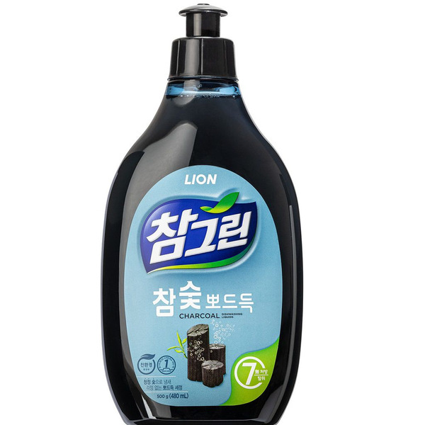 Средство для мытья посуды, овощей и фруктов Chamgreen Древесный уголь, CJ LION 480 мл
