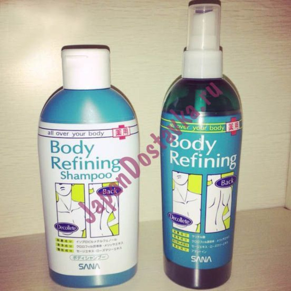 Гель для душа для проблемной кожи тела Body Refining Shampoo, SANA 300 мл