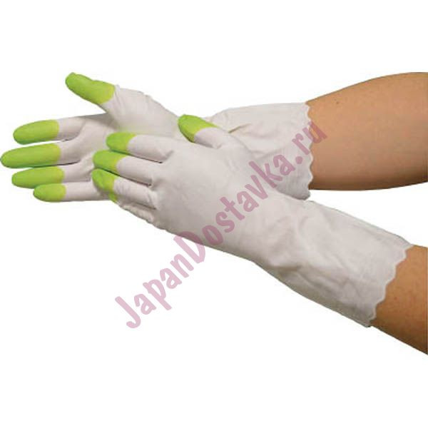 Перчатки для бытовых и хозяйственных нужд (винил, тонкие) Family, ST размер M (зеленые)