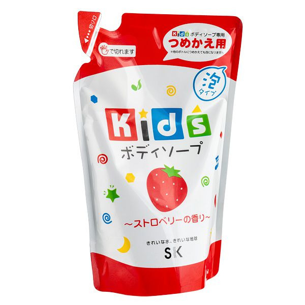 Детское пенное мыло для тела с ароматом клубники Kids , SK 250 мл (мягкая упаковка)