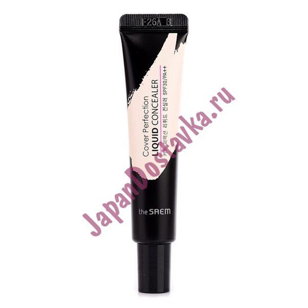 Консилер жидкий Cover Perfection Liquid Concealer, оттенок 01 Clear Beige (прозрачный бежевый), THE SAEM   15 мл