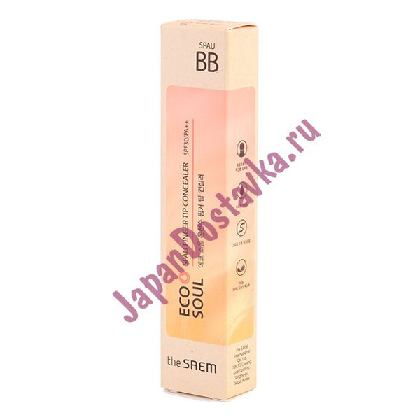 Корректор увлажняющий Eco Soul Spau Finger Tip Concealer 02 (натуральный беж), SAEM 26 г
