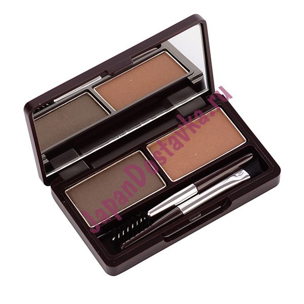 Пудра для бровей Eco Soul Eyebrow Kit, оттенок 02 Gray Brown (серо-коричневый), THE SAEM 2*2,5 г