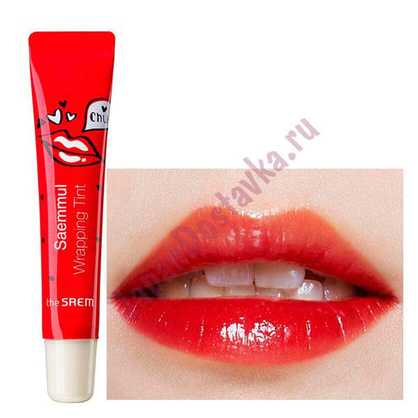 Тинт для губ Saemmul Wrapping Tint RD01 Red Berry (красный), SAEM 15 г