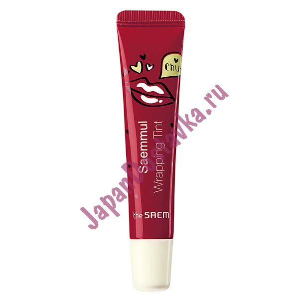 Тинт для губ Saemmul Wrapping Tint RD02 Real Red (красный), SAEM 15 г