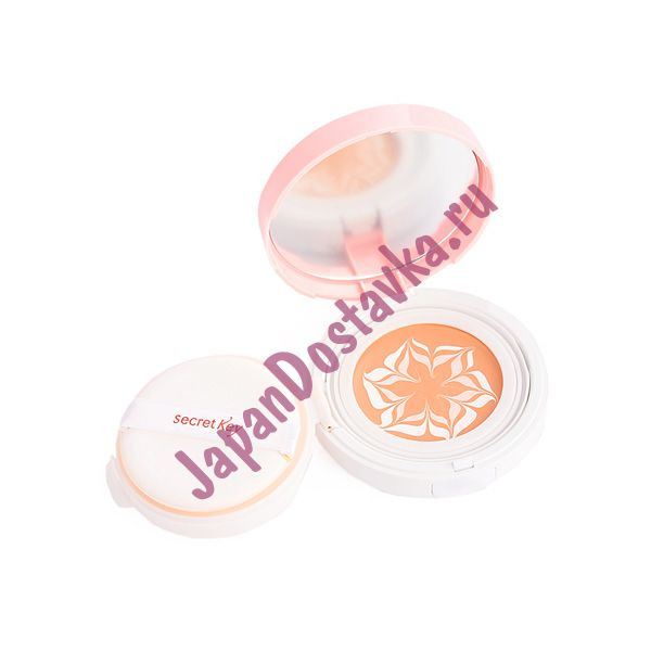 Увлажняющая основа под макияж The Flower Water Pact, тон № 02 (натуральный беж) Natural Beige, SECRET KEY   15 г