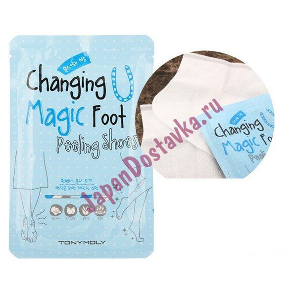 Пилинг для ног Changing U Magic Foot Peeling Shoes, TONYMOLY ( )