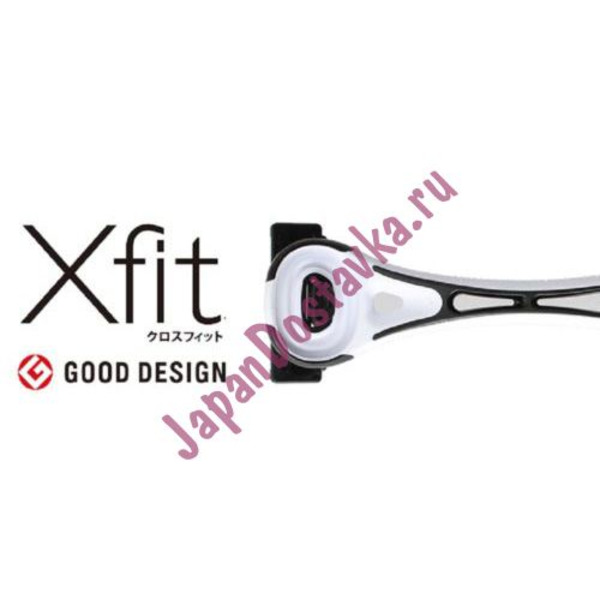 Бритва безопасная мужская X-fit с 3-D головкой, KAI, , (4 сменных лезвия)