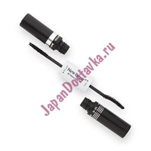 Насыщенная черная двухсторонняя тушь для ресниц Newborn W Мascara EX (удлинение + объем), SANA  12 г