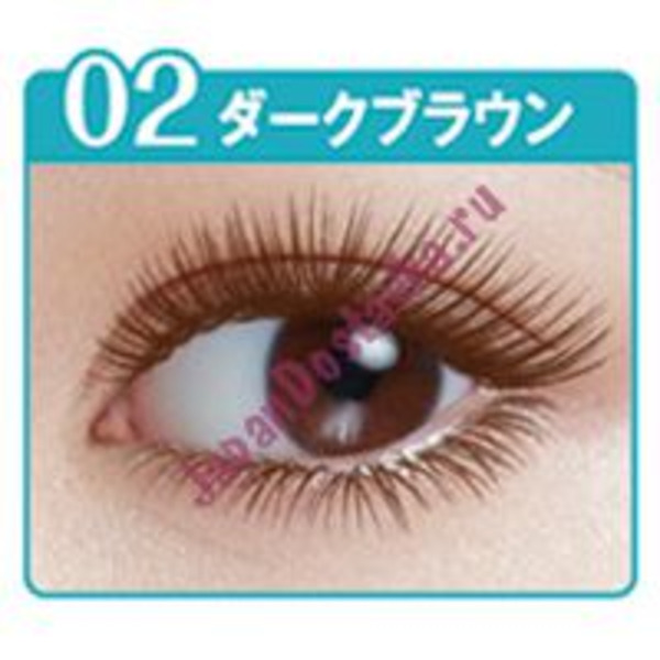Двухсторонняя темно-коричневая тушь для ресниц New Born W Mascara EX 02 (удлинение + объем), SANA Японоя 12 г