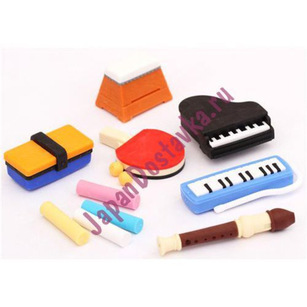 Сувенирный набор 3D-ластиков Музыкальная школа, IWAKO 7 шт.