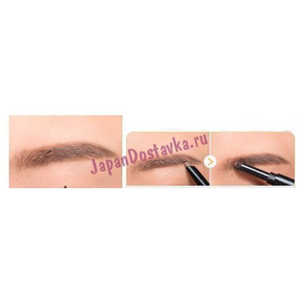 Карандаш-пудра для бровей Eco Soul Pencil & Powder Dual Brow оттенок 01 Natural Brown, SAEM   0,5 г/ 0,3 г