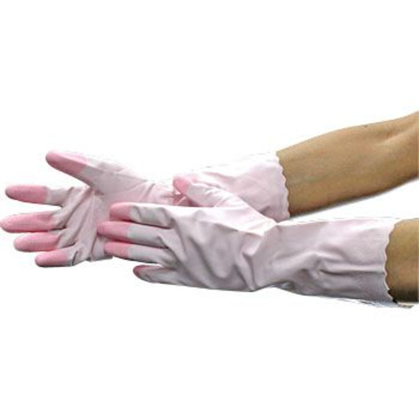 Тонкие виниловые перчатки без внутреннего покрытия с уплотнением на кончиках пальцев, размер M  Family, ST  3 пары
