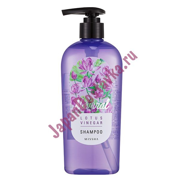 Шампунь для волос с экстрактом лотоса Natural Lotus Vinegar Shampoo, MISSHA   310 мл