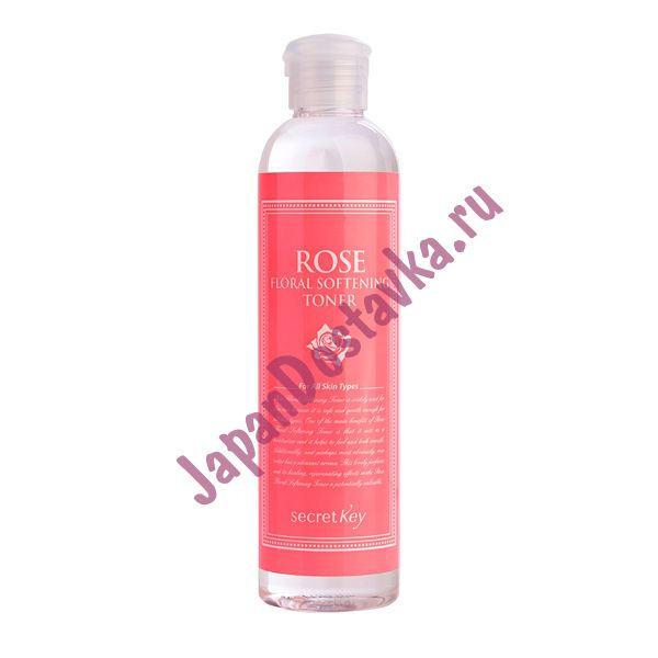 Тоник для лица с экстрактом розы увлажняющий Rose Floral Softening Toner, SECRET KEY   250 мл