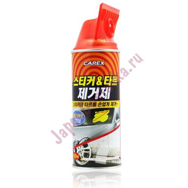 Средство для удаления смолы и гудрона (спрей+скребок), CAREX AUTO   420 мл