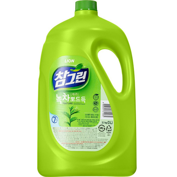 Средство для мытья посуды Chamgreen с ароматом зеленого чая, CJ LION 3 л 