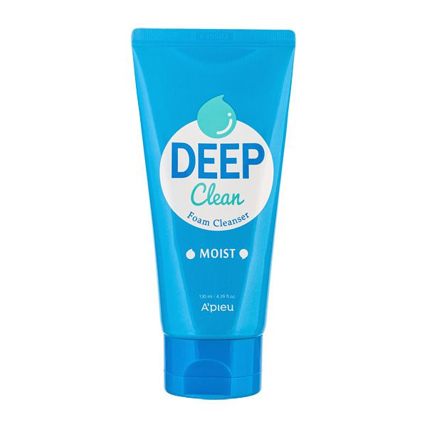 Увлажняющая пенка для глубокого очищения кожи Deep Clean Foam Cleanser Moist, APIEU   130 мл