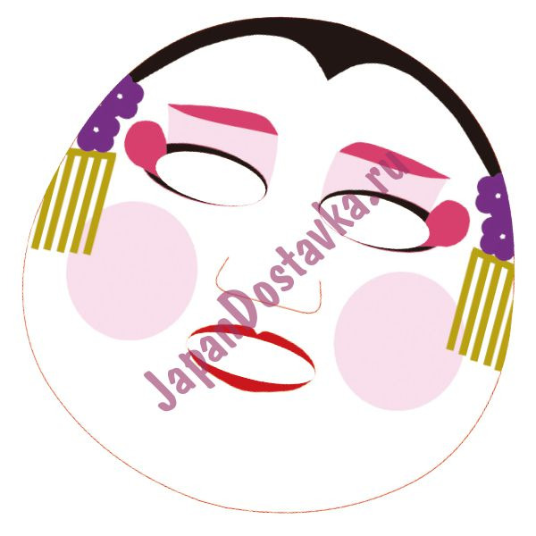 Концентрированная увлажняющая маска для лица Pure Smile Art Mask с рисунком (гейша), SUN SMILE  27 мл