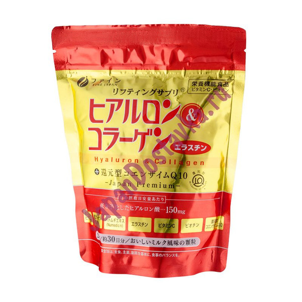 Японский коллаген питьевой для упругости кожи лица Fine Gold Hyaluron & Collagen, Itoh