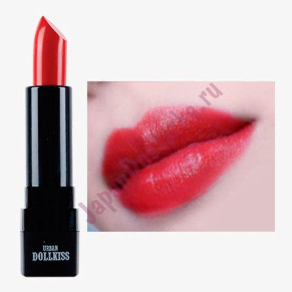 Помада для губ Urban City Kiss & Tension Lipstick, тон № 10 Red Stiletto (красный), BAVIPHAT   3,5 г