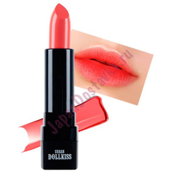 Помада для губ Urban City Kiss & Tension Lipstick, тон № 5 Peach About Me (персиково-розовый), BAVIPHAT   3,5 г