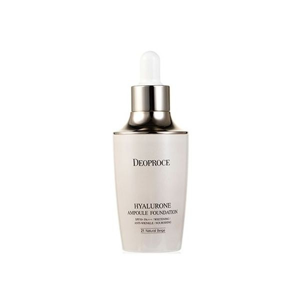 База под макияж с гиалуроновой кислотой HYALURONE AMPOULE FOUNDATION 23# Sand Beige, DEOPROCE 60 г