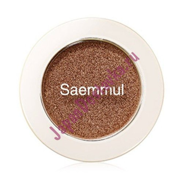Тени для век мерцающие Saemmul Single Shadow Shimmer, оттенок BR06 Brown, THE SAEM   2 г
