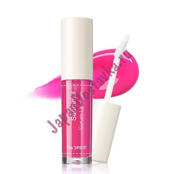 Блеск для губ Saemmul Serum Lipgloss, оттенок PK02 Deep Pink (Глубокий Розовый), THE SAEM   4,5 мл
