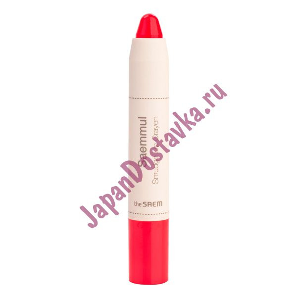 Карандаш-помада для губ Saemmul Smudge Lip Crayon, оттенок PK02, THE SAEM   3,5 г