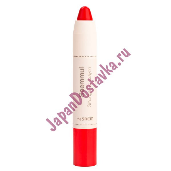 Карандаш-помада для губ Saemmul Smudge Lip Crayon, оттенок RD01, THE SAEM   3,5 г