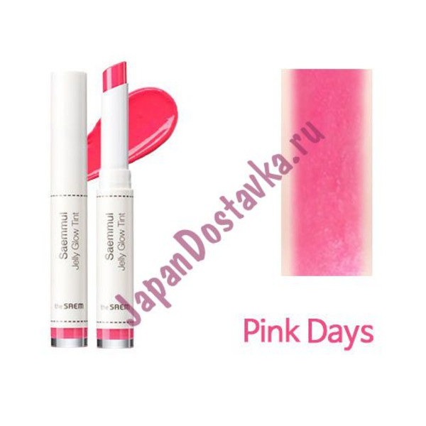 Тинт для губ Saemmul Jelly Glow Tint, оттенок PK02 Pink Days, THE SAEM   1,8 г