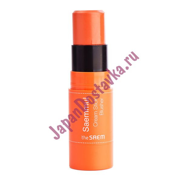 Румяна кремовые Saemmul Cream Stick Blusher, оттенок OR01 Hello Orange, THE SAEM   8 г