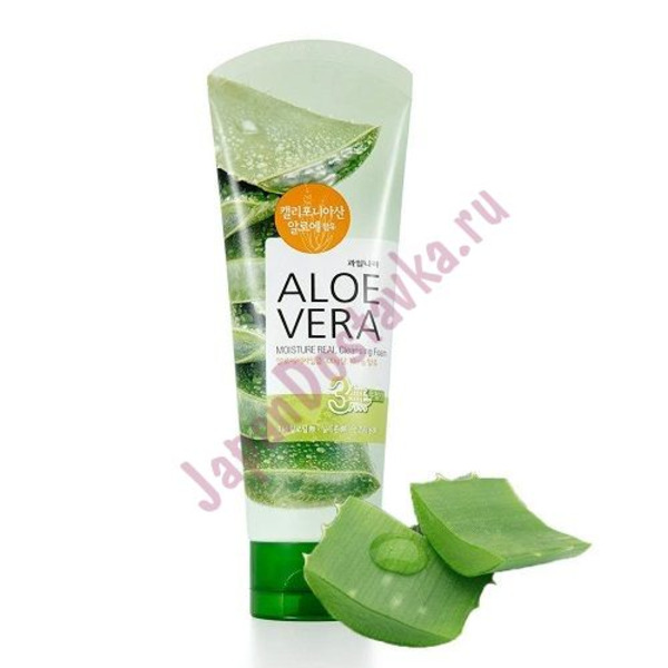 Гель для тела успокаивающий Aloe vera Moisture Real Soothing Gel Kwailnara, WELCOS 150 мл